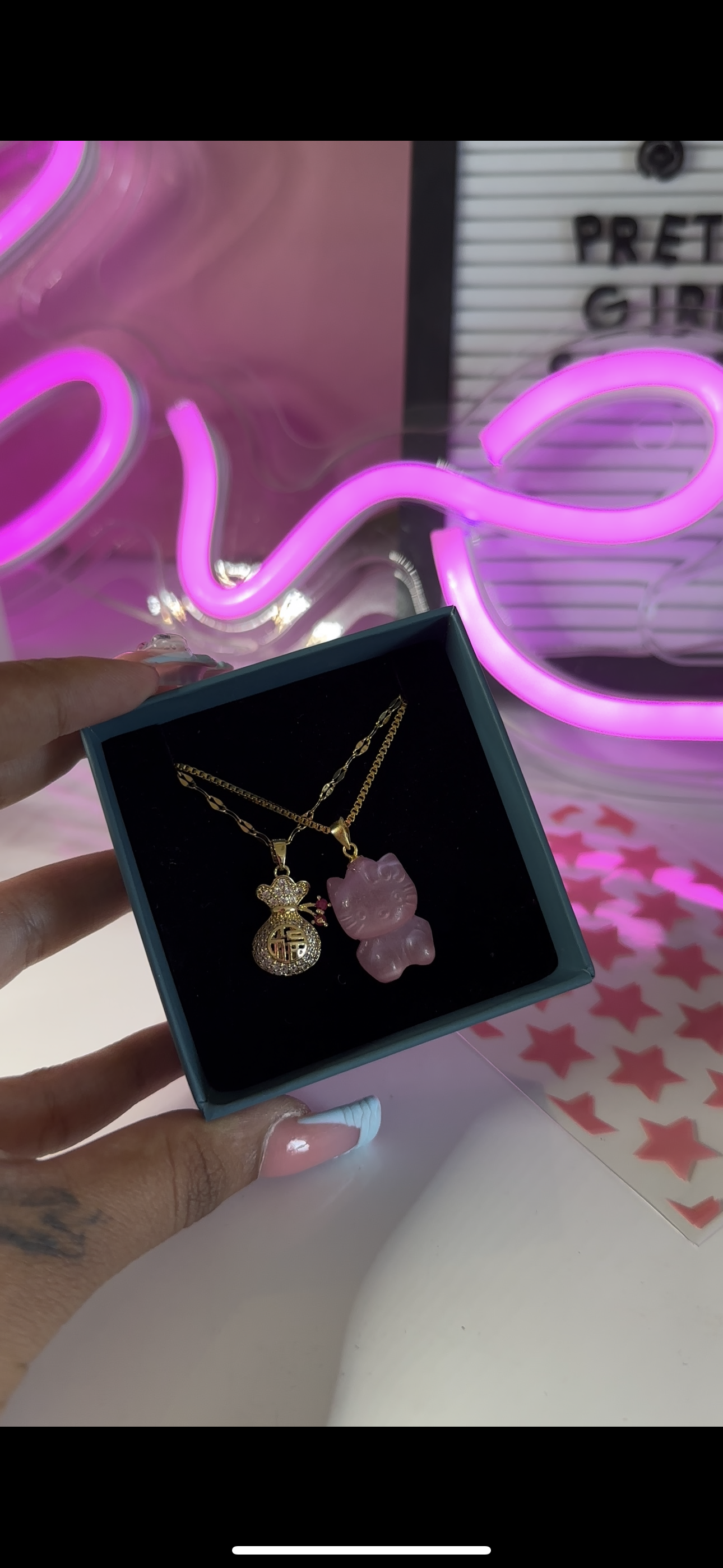 Pink kitty set