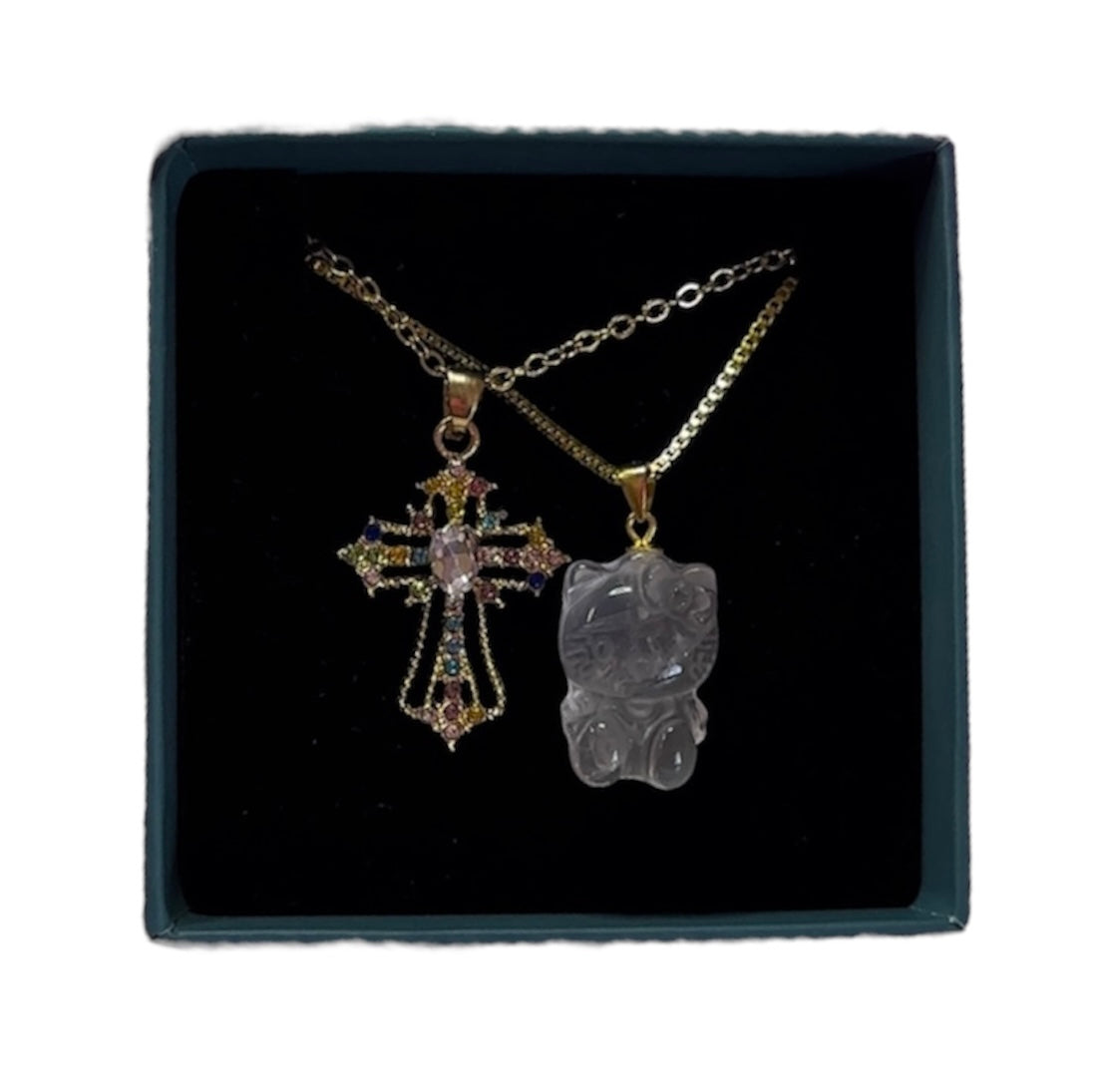 Crystal kitty set