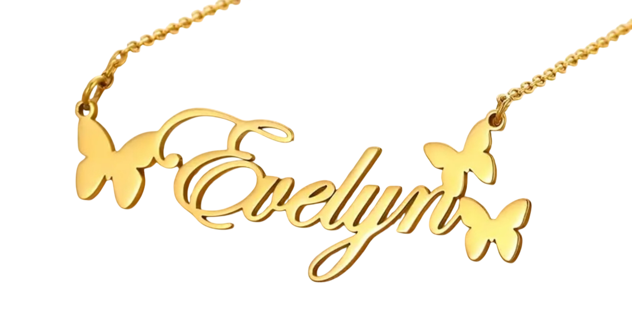 Triple Butterfly nameplate