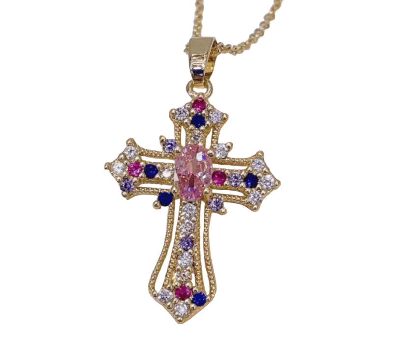 Sina cross necklace