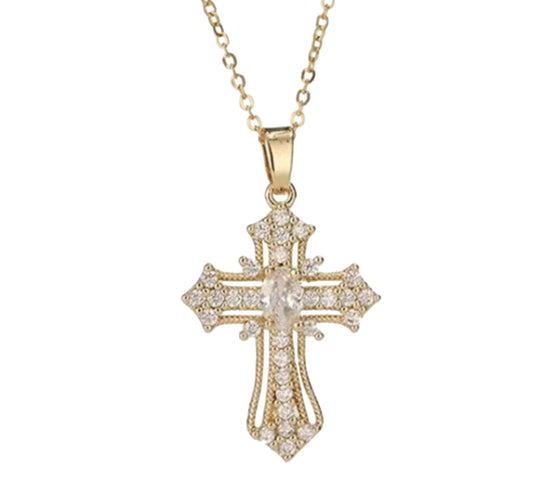 Sina cross necklace