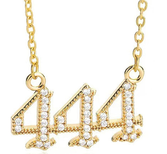 Angel number glitz necklace