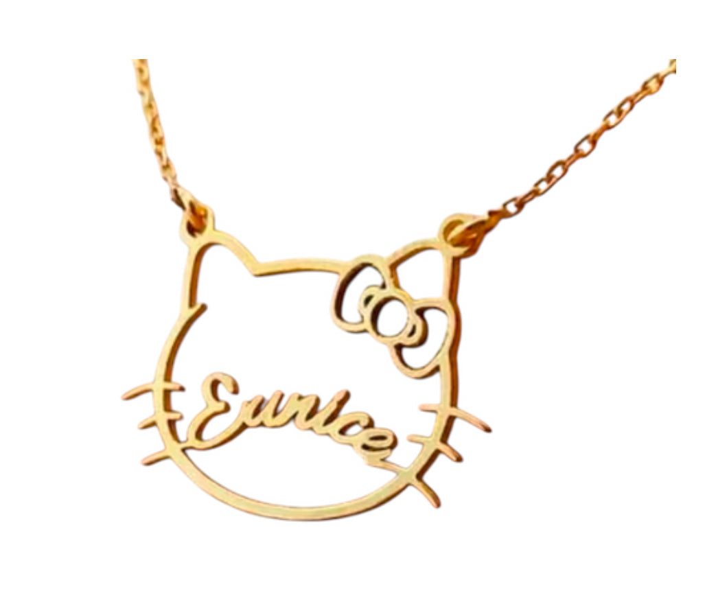 Hello kitty nameplate