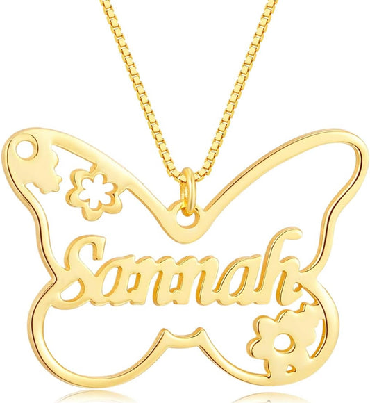 Butterfly nameplate