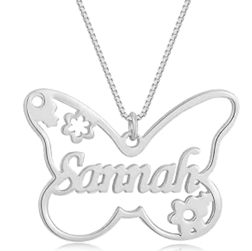 Butterfly nameplate