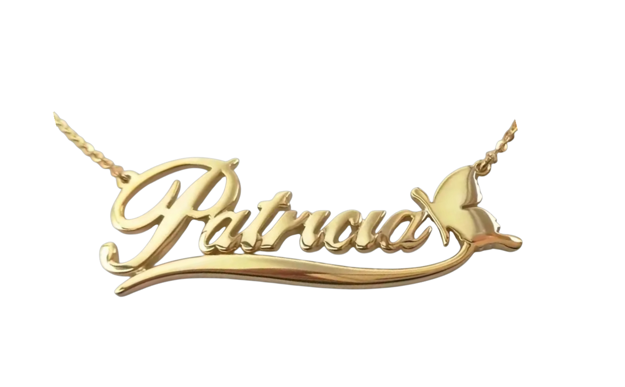 Butterfly nameplate