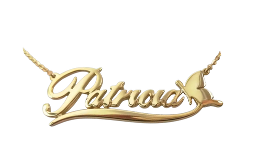 Butterfly nameplate