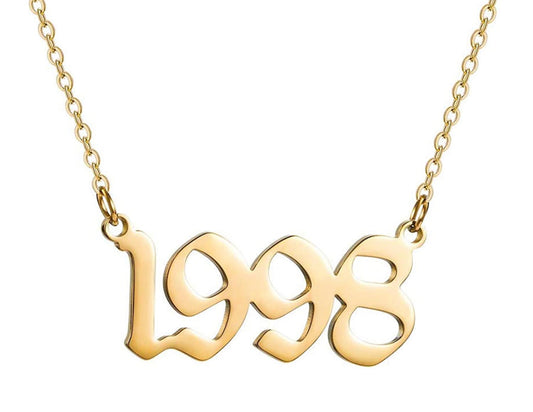 Birth year necklace