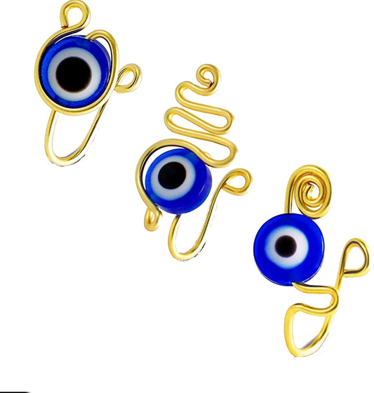 Evil eye nose cuff