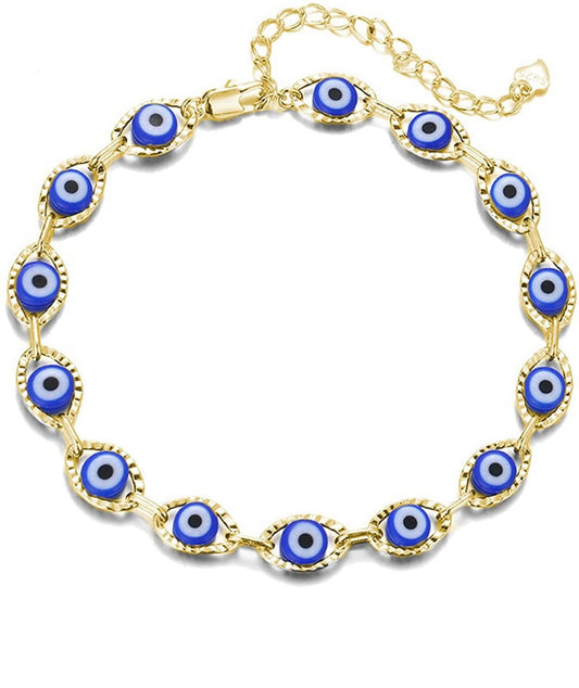 Dark Classic evil eye anklet